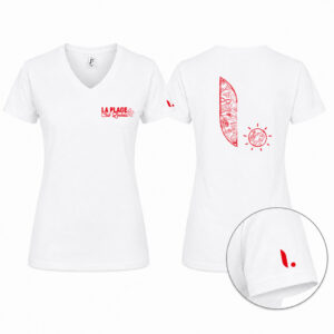 T-shirt femme col V cintré Club Lookéa